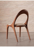 Chaises de salle à manger MULIGNA en bois massif de frêne, style moderne et minimaliste, chaises en bois pour la maison, salon, hôtel, café, appartement
