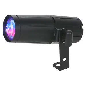 Đèn LED Sân Khấu Pinspot Mini 3W, Đèn Pha Chiếu Điểm Nhỏ Dành Cho Sàn Nhảy Disco, DJ, Tiệc Tùng