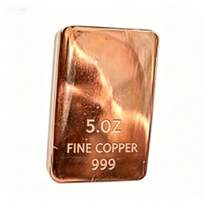 New 5OZ Pure 999 Non-Alloy Square Copper Ingot Model C10100 TG for Industrial Use - Product Image 4