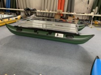 Bateau pneumatique catamaran en PVC Beileji pour la pêche à la ligne, en vente flash