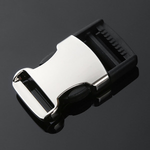 Jiuyuan Metal Side Release Buckle Silver Black Alloy Durable For Bags <b>Backpack</b> <b>Strap</b> Accessories - Product Image 1