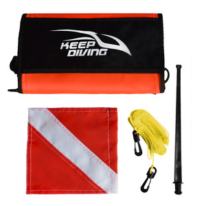 Bouée de plongée gonflable avec drapeau de signalisation pour la sécurité des plongées sous-marines - Product Image 5