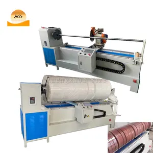 Automatic Paper Roll Fabric Slitter Cutter Pvc Tape Measuring Cutting Machine Fabric Roll Slitting Cutting Machine