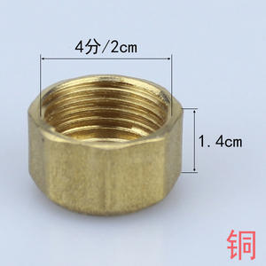 ฝาปิดท่อเกลียวใน 4/6 จุด ทำจากทองแดง/สแตนเลส อุปกรณ์ประปาห้องน้ำ รวมถึงสายยาง - Product Image 2