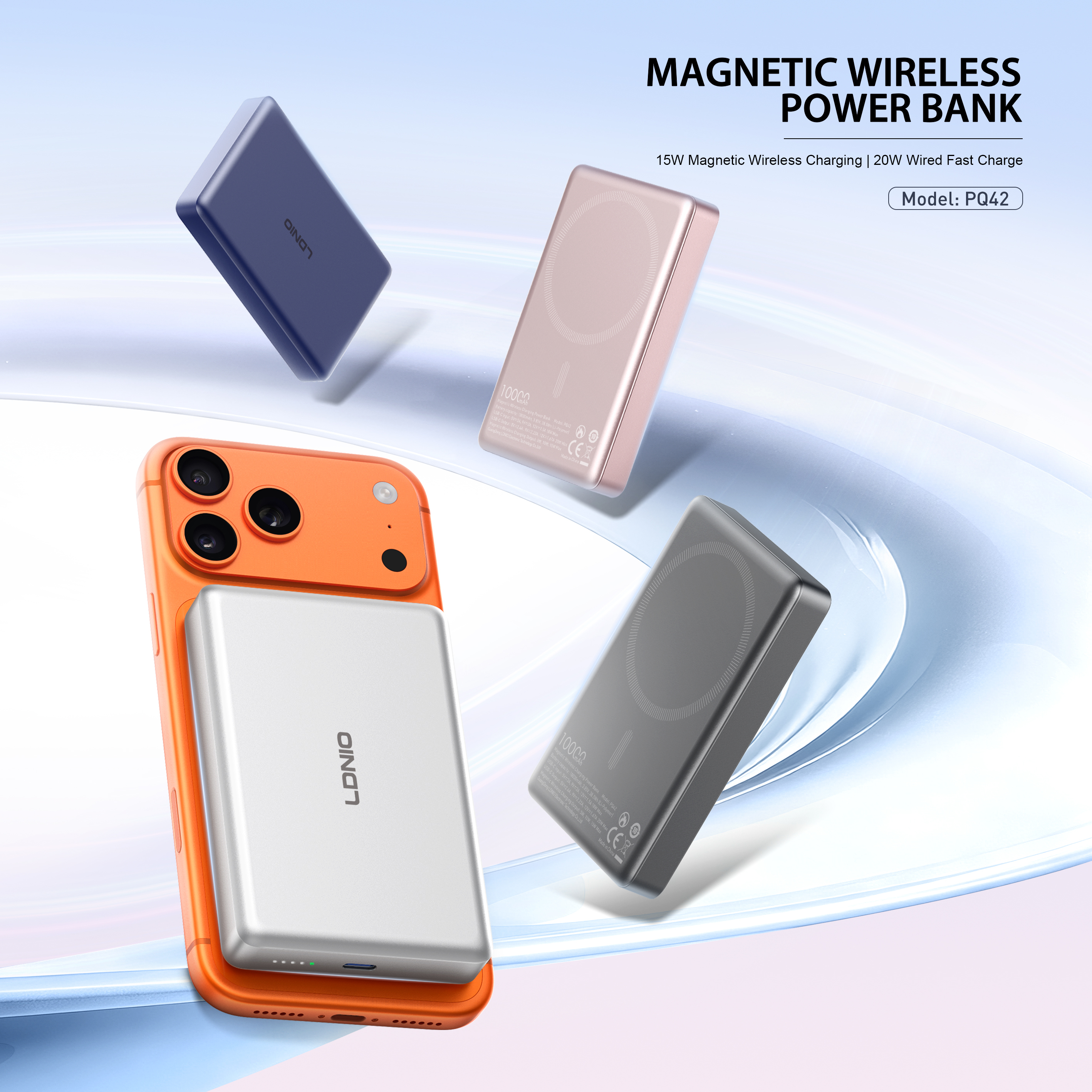 POWERBANK LDNIO PQ42 10000 mAh MAGSAFE SLIM TC