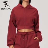 Sweat à capuche zippé rose surdimensionné en coton pour femme avec logo personnalisé, imprimé léopard, coupe décontractée, coupe-vent, respirant, vêtement de détente