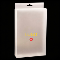 Boîte rectangulaire en plastique PET personnalisée de qualité supérieure, respectueuse de l'environnement, avec estampage à chaud doré, options personnalisables, emballage cadeau de luxe, vente au détail, épicerie
