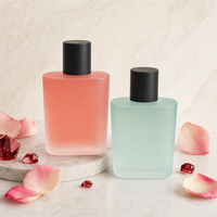 Flacon de parfum en verre vide de 100 ml, personnalisable avec logo OEM, de haute qualité, pour vente en gros, par le fabricant Anding Stock