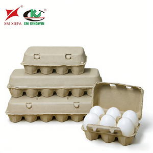 Boîte carrée à 6 trous, compostable, biodégradable, certifiée écologique, en pâte à papier, pour œufs, plateau à œufs pour une utilisation alimentaire durable - Product Image 4