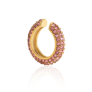 <span class=keywords><strong>Orecchini</strong></span> a Polsino Minos Luxury con Zirconi, Eleganti <span class=keywords><strong>Orecchini</strong></span> in Acciaio Inossidabile Placcato Oro 18k, Gioielli per Donne, Idea Regalo - Product Image 5