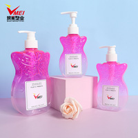 Bouteilles en plastique PET de 250 ml/500 ml/750 ml en forme de papillon et de gourde pour lotion et shampoing avec impression personnalisée