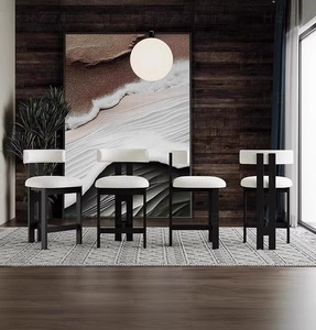 Modern Kitchen <strong>Tall</strong> <strong>Table</strong> Restaurant Furniture Luxury High <strong>Bar</strong> Stool Lamb Wool <strong>Bar</strong> Chair - Product Image 4