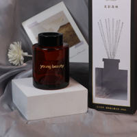 Flacon de parfum en verre pour la décoration de la maison, haut de gamme, diffuseur de roseaux pour chambre d'hôtel, 100ml, 200ml