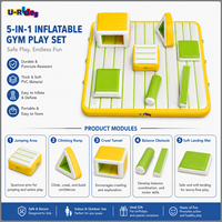 Tapis de jeu gonflable personnalisé pour enfants, tapis d'obstacles de parkour pour aire de jeux intérieure et jardin