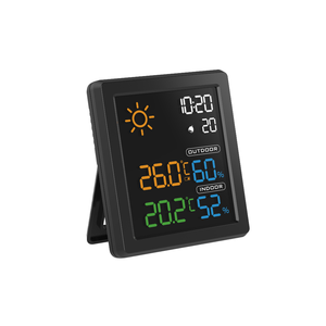 Ewetime Máy tính để bàn thông minh Trạm thời tiết mini HD Màn hình màu <span class=keywords><strong>LCD</strong></span> đồng hồ báo thức với ẩm kế và nhiệt kế chức năng báo lại - Product Image 4