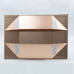 Boîtes cadeaux rigides pliables en papier magnétique or rose de luxe pour emballage de vente au détail - Product Image 5