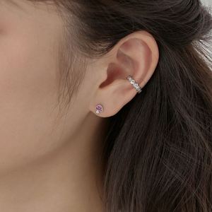 Dylam Tiny <b>Cute</b> Children Girls Women Fine Jewelry Hypoallergenic S925 Silver Rhodium Plated 5A Zirconia Mushroom Stud <b>Earrings</b> - Product Image 5