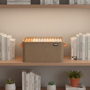 Boîte de rangement pliable en tissu Lavinia pour vêtements, armoire, tiroir, tissu non tissé unique pour pantalons, jeans, salon - Product Image 2