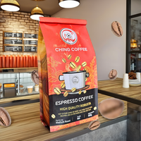 Café en grains Yunnan Robusta torréfaction moyenne, doux, pour filtre à café, favorisant la perte de poids rapide, emballé en coffret cadeau