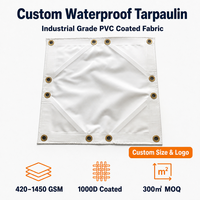 Bâche imperméable personnalisée ignifuge NFPA 701, bâche industrielle robuste en PVC enduit, couverture extérieure, tissu industriel