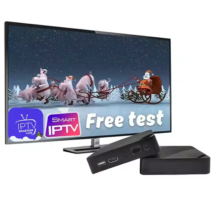 Free Test 4k IP-TV Subscription Credits Panel Smart TV Box France Spain Germany UK Europe 12 Months free