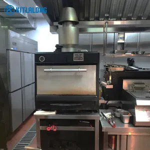 Kitlalong Best Selling Commercial Kitchen Equipment Steak Charcoal Making Oven BBQ Charcoal Grill Beef Fruitwood Charcoal Oven