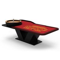 YH 275cm Lucky Red European Style Single 0 Casino Roulette Rad tisch Glücksspiel Roulette Tisch mit 32 Zoll Rad