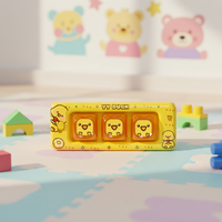 Mini clavier créatif, porte-clés mignon de dessin animé, anti-stress, pendentif lumineux amusant