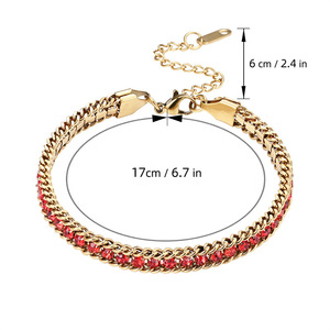 Bracelet en diamant entièrement pavé, taille baguette, synthétique, cultivé en laboratoire, unisexe, pour usage quotidien, design géométrique, origine Jinhua - Product Image 5