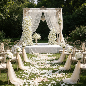 Artificial <b>Flower</b> background Arrangements for Wedding and Other Occasions-Backdrop for Thanksgiving Back to School - Product Image 3