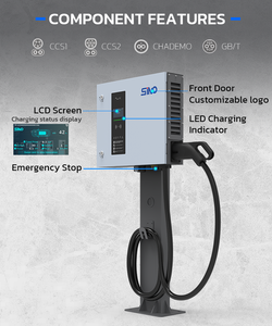 <span class=keywords><strong>Pilot</strong></span> çin ticari DC elektrikli araç şarj istasyonu 30kw seviye 3 CCS 1 fiş Wallbox hızlı araç GBT DC elektrikli araç şarjı için zemin monte - Product Image 3