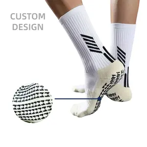 High Quality Custom Logo Socks Sports Training Crew Socks Fashion Running Football Trampoline Anti-Slip Grip Socks