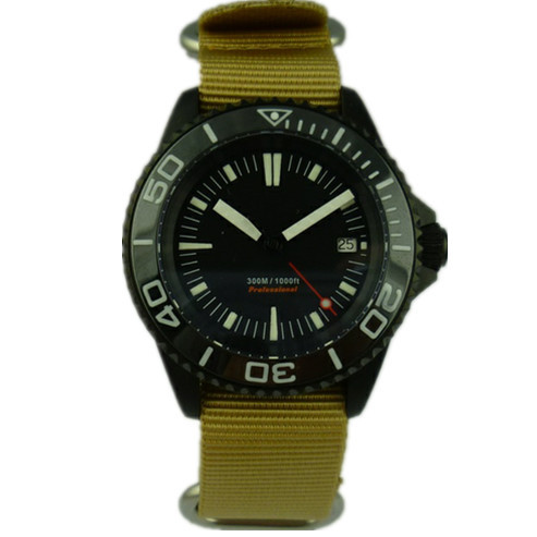 Factory OEM Black Watches Automatic Mechanical  Stainless Steel Watch 44MM Top Diving Watches for Men