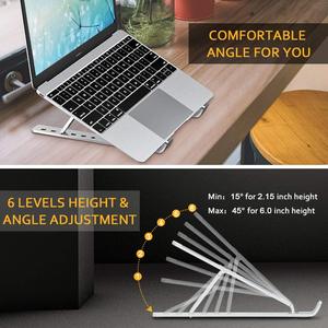 N3 Foldable <strong>Aluminum</strong> <strong>Laptop</strong> <strong>Stand</strong> Holder for <strong>Desks</strong> Collapsible Metal <strong>Laptop</strong> Height Adjust <strong>Stand</strong>