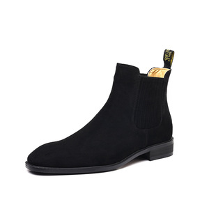Bottes Chelsea classiques de luxe rétro pour hommes, tailles plus grandes 45 46, cuir véritable, style britannique, pour l'hiver, l'été et l'automne - Product Image 5
