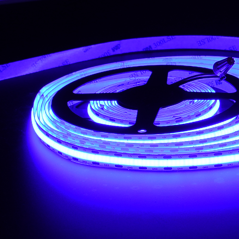 Dimmable dotsfree light DC24v 12v flexible yellow color led cob strip blue cob led strip light Super Bright Flexible