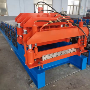 Ibr Pbr 리브 R Ranel Ag 패널 골판지 아연 도금 강판 단계 타일 데커 루핑 시트 이중 타일 만들기 기계 - Product Image 1