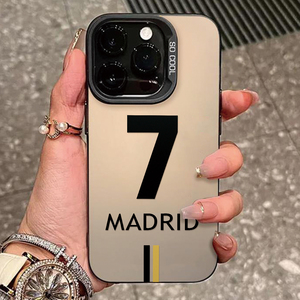 Funda Protectora para Teléfono con Diseño de la Número 7 del <span class=keywords><strong>Madrid</strong></span>, en TPU, con Pintura UV Mate, Resistente a Golpes, para 12/13/14/15/16/17 - Product Image 2