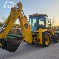 Chargeuse-pelleteuse JCB 3CX d'occasion à faible nombre d'heures de fonctionnement, 8 tonnes, 63 kW, moteur JCB, godet frontal de 1,0 m³, chargeuse-excavatrice multifonction - Vente chaude