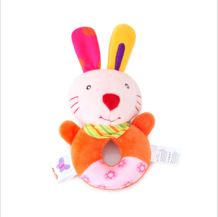 Baby Plush Cute Animal Educational Toy Handbell