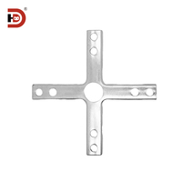 Accessoires de profilé en aluminium pour salle blanche Plaque de renfort de connexion de joint de plafond FFU Fixation de siège en croix en forme de T