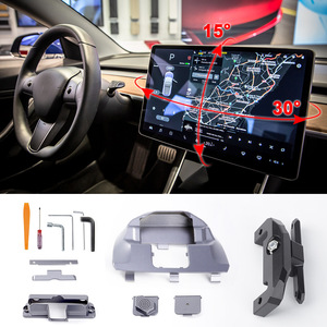 ชุดติดตั้งในรถยนต์แบบหมุนได้ 15-30 องศา สำหรับ Tesla Model 3 Y  โครงยึดหน้าปัดโลหะผสมเคลือบด้าน - Product Image 4