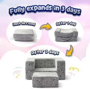 Glow-in-the-Dark Comfort Modular and Multifunctional kids modular couch Seat Chair Ball Pit Soft <b>Play</b> Blocks <b>Sofa</b> washable cover - Product Image 6