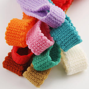 कस्टम शरद ऋतु और सर्दियों की ऊन बुना हुआ बेल्ट जो लक्जरी फीता के साथ खोखला हुआ और धनुष जूते फूल सजावट सामान - Product Image 2