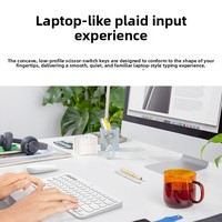 Clavier sans fil K390 pour ordinateur portable, compatible avec ordinateur de bureau, 101 touches, touches multimédias non métalliques, bureau et jeux