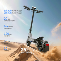 Günstiger Dual-Motor Offroad E-Scooter 48V 20Ah Geländetauglicher E-Roller 10-Zoll Elektroroller für Alle Terrains
