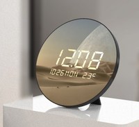 Jam dinding Digital pintar, jam dinding plastik meja gantung untuk dekorasi rumah wajah tunggal Gantung listrik untuk pernikahan Paskah