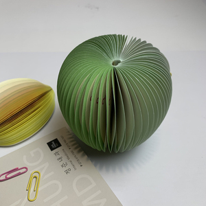 Notas Adhesivas Creativas de Papel Personalizado, Notas Adhesivas con Forma de Fruta en 3D, Notas Adhesivas Portátiles con Forma de Manzana - Product Image 3