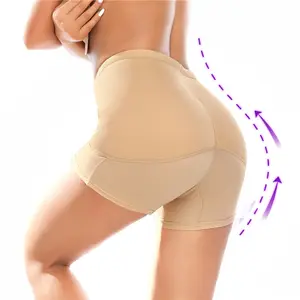 Éponge fixe rembourré femme fausse culotte sous-vêtements Shapewear Shorts plats pour femmes hanche protecteur pad shorts femme hanche coussinets