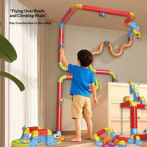 Treno Elettrico Magnetico Variabile 2026, Ferrovia ad Alta Velocità con Binari Stereo 1:5, Kit Educativo in Plastica per Bambini da Assemblare - Product Image 3